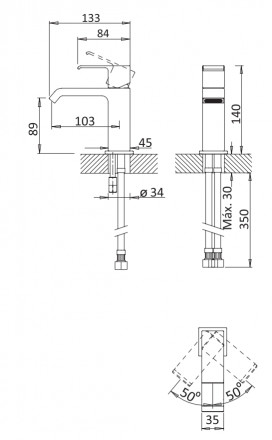 CEZARES PORTA-LS1-01-W0 смеситель на раковину