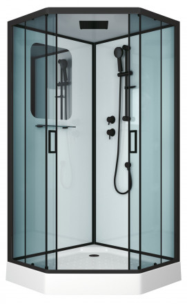 Niagara NG-6901D BLACK 90х90 душевая кабина низкий поддон