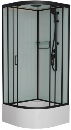 Frank F400/2 Black Душевая кабина 100x100