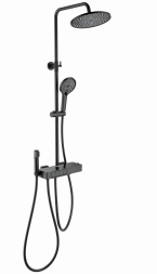 Wonzon &amp; Woghand Muse WW-B3580-MB Душевая система с термостатом черный матовый