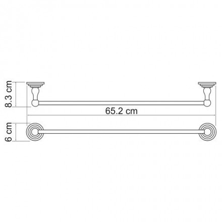 Wasserkraft Isar К-7330 Штанга для полотенец