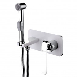 Lemark Melange LM4919CW смеситель с гигиеническим душем, встраиваемый