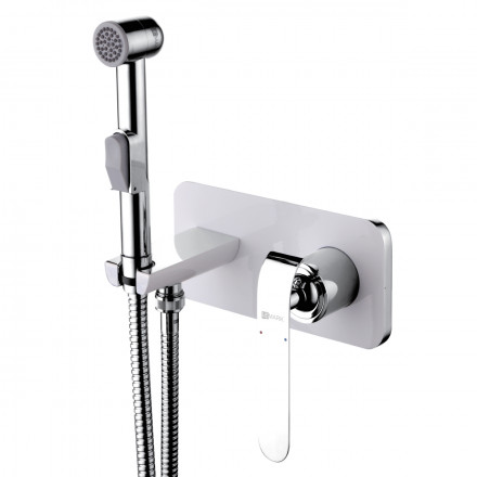 Lemark Melange LM4919CW смеситель с гигиеническим душем, встраиваемый