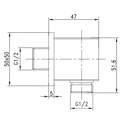 Lemark LM5883CW Подключение для душевого шланга