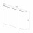 Lemark UNIVERSAL LM120ZS-U шкаф зеркальный 120 см