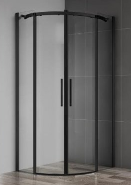 Belbagno ACQUA-R-2-90-C-NERO душевой угол стекло прозрачное