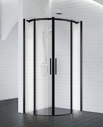 Belbagno ACQUA-R-2-90-C-NERO душевой угол стекло прозрачное