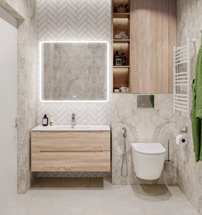 BelBagno KRAFT-600-2C-SO-RT тумба с раковиной подвесная