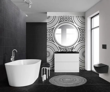 BelBagno ALBANO-1200-2C-SO-BL тумба с раковиной подвесная