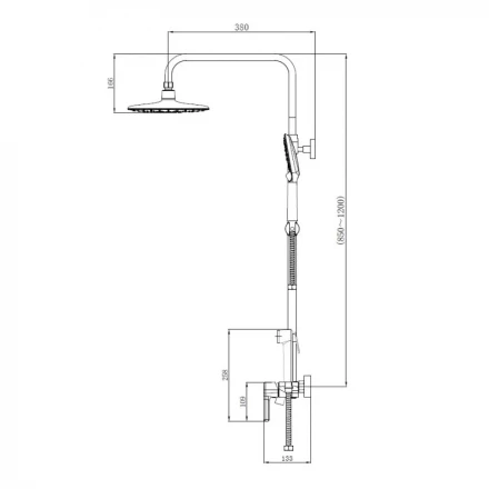 Haiba HB24814-7 Душевая система