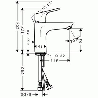 Hansgrohe Focus 31607000 смеситель для раковины