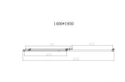 Vincea Slim-N VDS-4SN140CLB душевая дверь