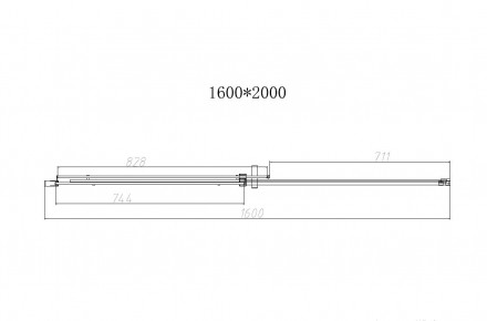Vincea Dice VDS-4D160CLB душевая дверь