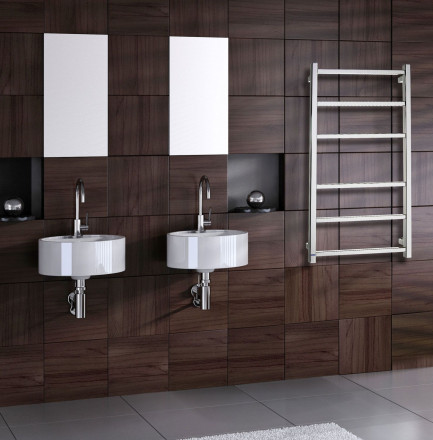 Grota Moda 500x900 Полотенцесушитель водяной матовый хром
