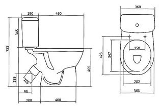 Santek Бореаль 1WH302143 унитаз-компакт