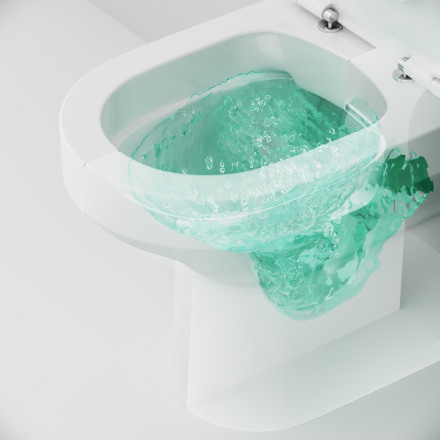 Am.pm Spirit V2.0 C708600WH Напольный унитаз-компакт FlashClean без сиденья