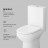 Am.pm Spirit V2.0 C708600WH Напольный унитаз-компакт FlashClean без сиденья
