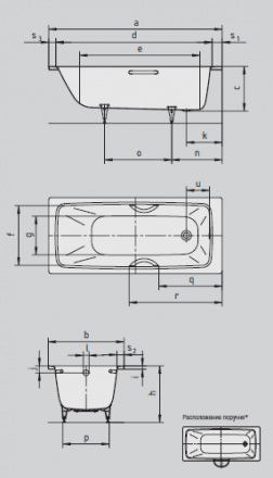 KALDEWEI CAYONO 750 Standard Стальная ванна 170х75