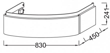 Jacob Delafon Presquile EB1100-G1C тумба под раковину 100 белый лак
