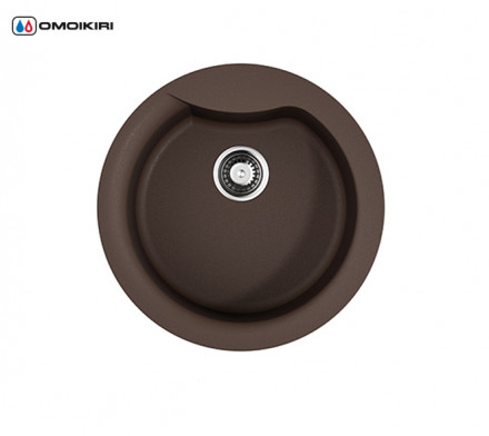 Omoikiri Yasugata 48R-DC мойка 485x485 темный шоколад