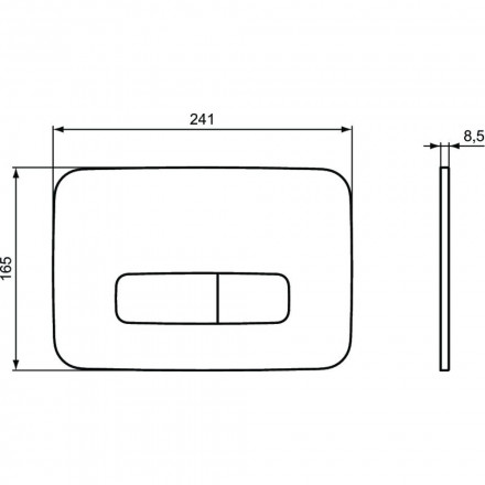 Ideal Standard OLEAS M3 R0123A6 клавиша смыва