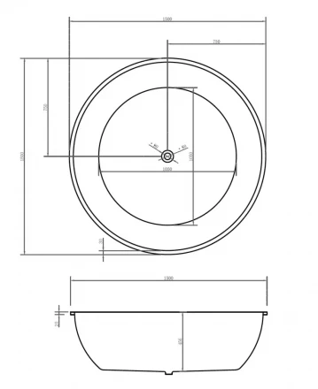 ABBER AB9279MB акриловая ванна