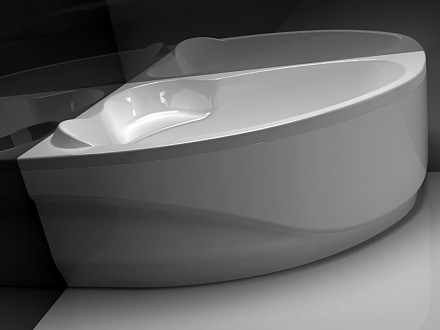 Aquanet Mayorca 150x100 левая акриловая ванна без гидромассажа