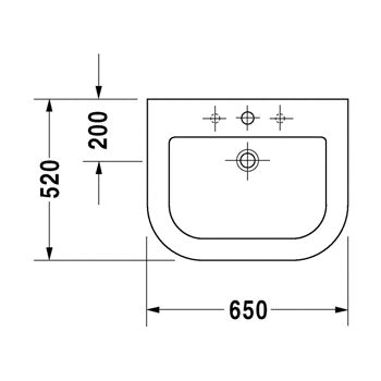 Duravit Happy D. 0417650000 Раковина