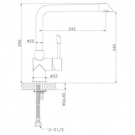 Lemark Expert LM5074S смеситель для кухни