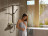 Hansgrohe Showerpipe 300 1jet с ShowerTablet 600 27363000 Душевая стойка