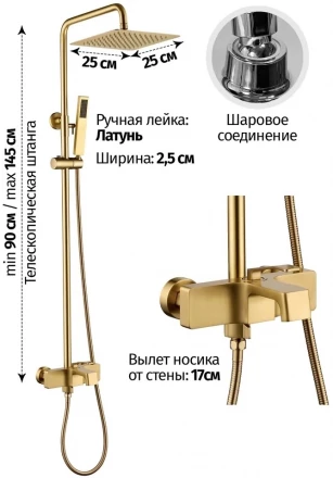 Grocenberg GB7090MG душевая система