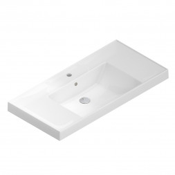 Kerama Marazzi Cubo 100 раковина, белая глянцевая
