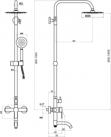 Fmark FS8245 Душевая стойка