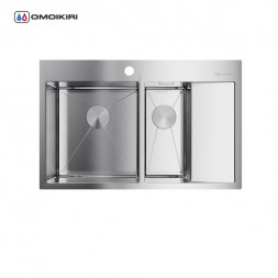 Omoikiri Akisame 78-2-IN-L мойка 780x510 нержавеющая сталь