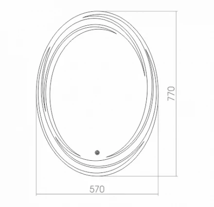 Azario Нормандия ФР-00000936 Зеркало LED-подсветка с диммером 570х770