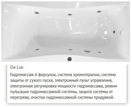 Эстет Бета 170x80 ванна с гидромассажем
