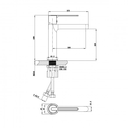 Vincea Rondo VBF-1R1GM Смеситель для раковины