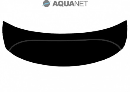 Aquanet Arona Панель фронтальная для ванны черная