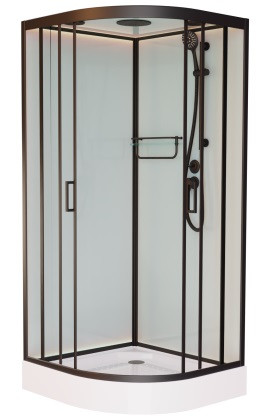 Frank F410 Black Душевая кабина 110x110