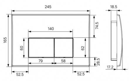 Iddis Optima Home OPH0000i32K Комплект 2 в 1 инсталляция и клавиша смыва