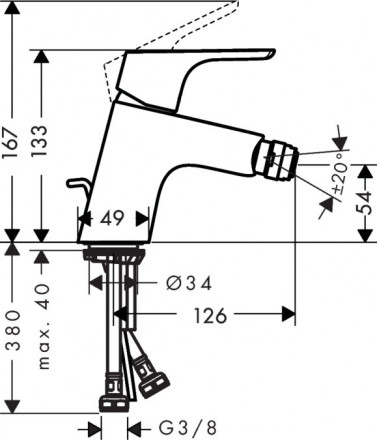 Hansgrohe Focus 31920000 смеситель для биде