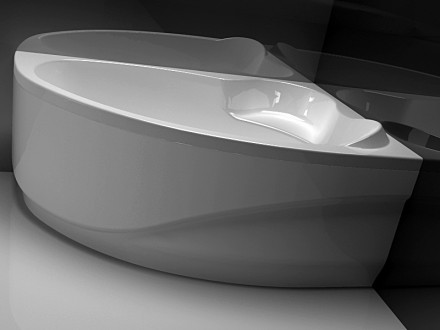 Aquanet Mayorca 150x100 правая акриловая ванна без гидромассажа