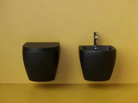 Ceramicanova Metropol CN4002TMB Унитаз подсвесной торнадо безободковый