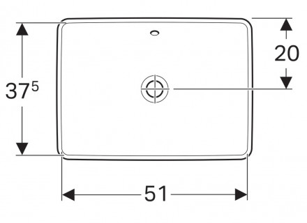 Geberit Variform 500.736.01.2 Раковина 55x40