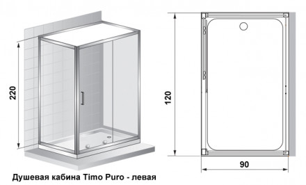 Timo Puro душевая кабина с паром
