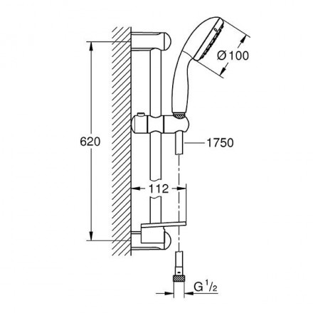Grohe Tempesta New 27926001 Душевой гарнитур