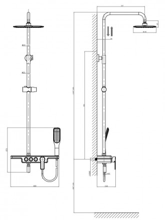 D&amp;K Berlin Technische DA1443715B13 Душевая система