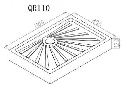 Ceruttispa QR110 Душевой поддон 110x80
