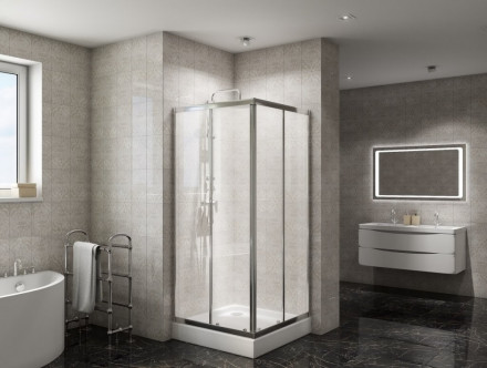 Belbagno DUE-A-2-80-C-Cr душевой угол
