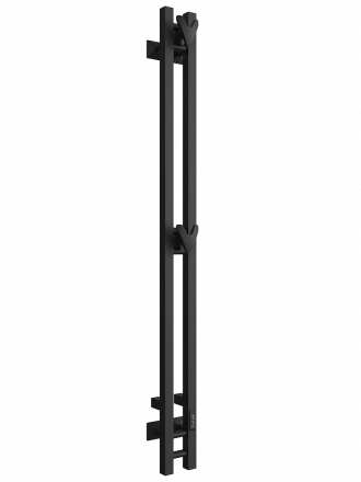 ДВИН X plaza neo 140/10 Полотенцесушитель электрический К диммер квадрат чёрный матовый